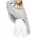 FREE PEOPLE Womens Gray Long Sleeve Turtle Neck Sweater Size L