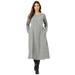 Woman Within Women's Plus Size Thermal Waffle Knit A-Line Dress