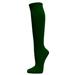 Couver Cotton Plain Fashion Casual Ladies / Girls Cute Knee High Socks, Dark Green Large