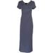 Lexington Avenue Womens Solid Striped Maxi Dress