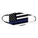 Blue Line Police Face Mask Washable Face Covering