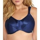 3562 Bali Satin Underwire Minimizer Bra COLOR In The Navy Scroll SIZE 42DD