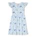 Lavender Girls Printed Flutter Sleeve Dress, Sizes 4-16