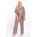 R&M Richards Plus Size Formal Dress Cape Pants Suit