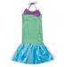 Wayren USA Kid Ariel Child Little Mermaid Set Girl Princess Dress Party Halloween Costume A