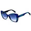 SUNGLASSES - POLARIZED FASHION SUN GLASSES ITALIA INDEPENDENT BLUE WOMEN 0904 ZEB 022