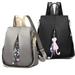 Women Oxford Cloth Backpack Anti-Theft Rucksack School Shoulder Bag Black