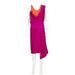 Atlein Ladies Purple Draped Satin And Crepe Dress