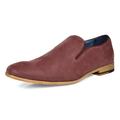 Bruno MARC Mens Casual Shoes Suede Leather Slip On Fashion Loafers Boat Shoes CONSTIANO-8 BURGUNDY Size 8