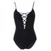 Newway Sexy Women's Summer Deep V Monokini One Piece Swimsuit, Bandage Swimsuit