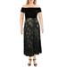 Donna Morgan Womens Velvet Pleated Midi Dress