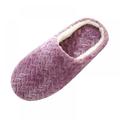 Norbi Adult Jacquard Suede Soft Bottom Cotton Slipper Indoor Anti-slip Casual Shoes