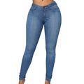 Womens Casual Skinny Slim Denim Jeans Jegging Stretchy High Waist Pants Trousers