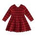 Loose Kid's Knitted Sweater Skirt, Long Sleeve Round Neck Heart Printed One Piece Skirt for Autumn
