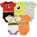 Disney Pixar Baby Boys 5 Pack Bodysuit Nemo Buzz Incredibles Monsters Inc 0-3 Months