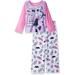 Disney Girls' Toddler Vampirina 2-Piece Fleece Pajama Set, Vee Pink, 4T