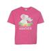 Inktastic I'll Never Forget That My Grandma Loves Me Cute Elephants Teen Short Sleeve T-Shirt Unisex Retro Heather Pink XL