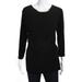 Pre-ownedMichael Michael Kors Womens 3/4 Sleeve Crewneck Blouse Black Size Large
