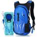25L Hydration Backpack with 2L BPA Free Bladder, Large-capacity Nylon Lightweight Daypack Water Backpack for Camping, Cycling, Climbing, Hiking, Fits Men, Women, Kids, Blue