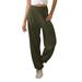 Women's Joggers Pants with Zipper Pockets Tapered Running Sweatpants for Women Lounge Green XX-Large