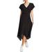 1.State Womens Polka Dot Handkerchief Hem Midi Dress