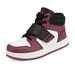 Dream Pairs Kids Boys & Girls Fashion High Top Sneaker Youth Fashion Basketball Shoes Freestyle-K Burgundy/White/Black Size 11