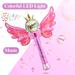 Bubble Machine, Automatic Bubble Wand Blower Magic Stick Fairy Bubble Maker with Musical Light, 1000+ Colorful Bubbles Per Minute with Bottles of Solution, Party Toys for 3+ Year Old Girl