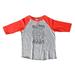 Girls or Boys Bohemian Raglan â€œ Boho Baby â€� Zen Spiritual Toddler & Youth Baseball Tee Toddler 2T, Red