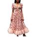 Sunisery Women 's Strawberry Sequin Dress V-Neck Slim Fit A-line Dress