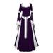 Trumpet Sleeve Women Slim Cosplay Show Long Robe Gown