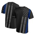 Thin Blue Line TBL-SUB-TBL-SHIRT-3XL Athletic T-Shirt - All-Over, Thin Blue Line - 3XL