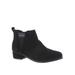 Kids Toms Girls Esme Ankle Pull On Western, Black suede, Size 13 Youth Girls