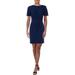 Lauren Ralph Lauren Womens Petites Beckyann Bell Sleeve Twist Front Sheath Dress