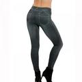 Denim Jeggings for Women with Pockets Comfortable Stretch Jeans Leggings