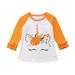 Halloween Kids Baby Boy Girl Cotton Pumpkin Unicorn Print Tops Floral Long Sleeve Unisex T-shirt Clothes Outfits