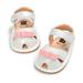 Sandals For Kids Shoes Toddler Girls Boys Sandals Princess PU Leather Baby Boys Sandals White