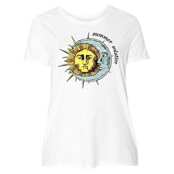 Inktastic Summer Solstice Sun and Moon Adult Women's Plus Size T-Shirt Female