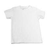 Baby Jay 100% Cotton White Round Neck Short Sleeve Tee T-Shirt (0-3 Months, White)