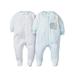 Gerber Baby Boy or Girl Gender Neutral Pajamas Zip Front Sleep N Play Sleepers, 2-Pack