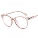 Clear Lens Fake Glasses for Women Retro UV400 protection Round Plastic Frame Eyeglasses