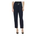 CALVIN KLEIN Womens Navy Straight leg Pants Size 2