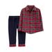 Child of Mine by Carter's Baby Boy & Toddler Boy Long-Sleeve Button-Up Shirt & Pant Outfit Set, 2-Piece (12M-5T)