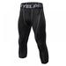 Hazel Tech 3/4 Leggings Fitness Compression Sports Tights Pants For Men Jogging Trousers Running Quick Dry Sportswear