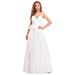 Ever-Pretty Womens Empire Waist Elegant Long Formal Evening Prom Gown for Women 73032 White US10