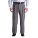 Big & Tall Haggar Premium Comfort Expandable-Waist Classic-Fit Stretch Pleated Dress Pants Medium Gray