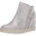 Coconuts by Matisse Womens Venom Wedge Sneakers Shoes Casual - Silver - Size 8.5 B