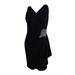Calvin Klein Women's Beaded Draped Jersey Dress