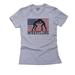 USA Olympic - Wrestling - Vintage Flag - Silhouette Women's Cotton Grey T-Shirt