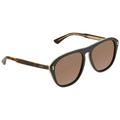 Gucci Brown Aviator Men's Sunglasses GG0128S 004 56