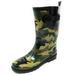 Rubber Rain Boots for Women - 11" Waterproof Boots for Women - Rain Footwear, Garden Boots for Ladies, Camo Green, Size 9